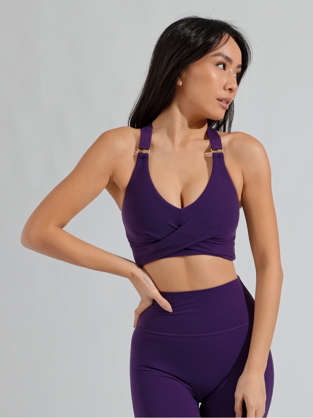 BuffBunny Eggplant Candy Wrap Bra